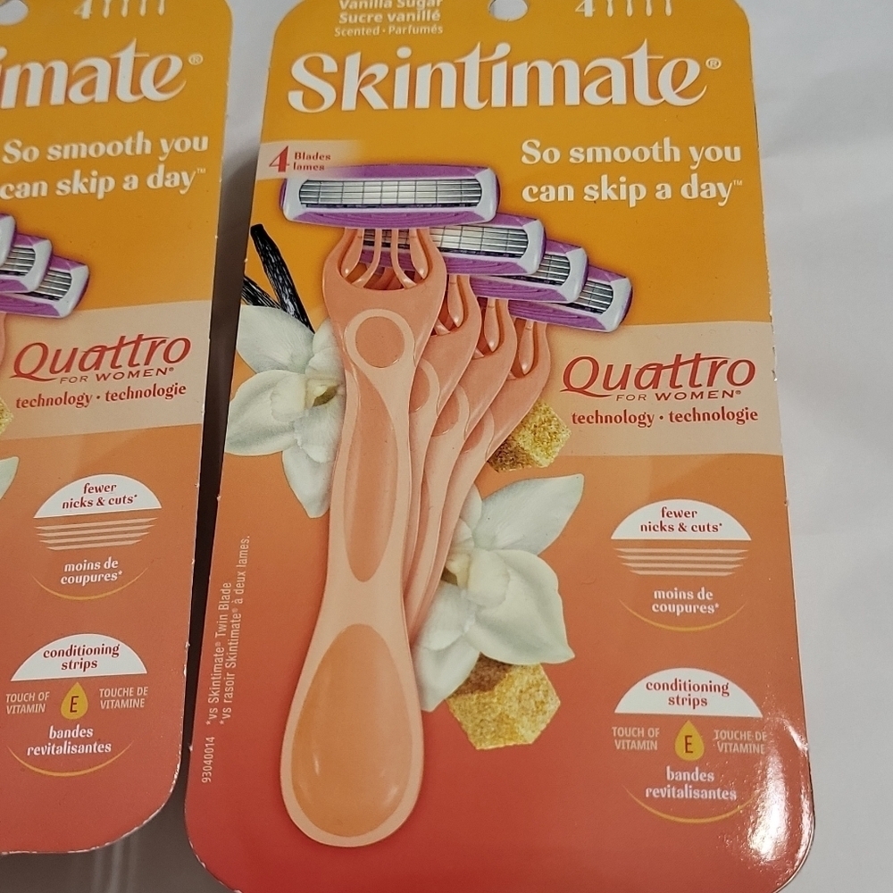 Skintimate Raspberry Rain and Vanilla Sugar Razors - Picture 2 of 13